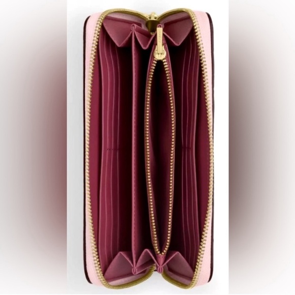 🎀NWT~COACH Long Zip Around Wallet In Signature Canvas🎀 - Picture 3 of 7